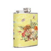 Paddenstoelen, libellen, moten en slakken heupfles (Rechts)