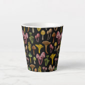 Paddenstoelen, Lichen en Colorful Fungi Latte Mok (Voorkant)
