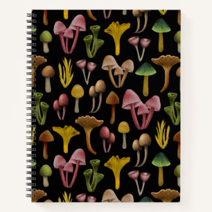 Paddenstoelen, Lichen en Colorful Fungi Notitieboek