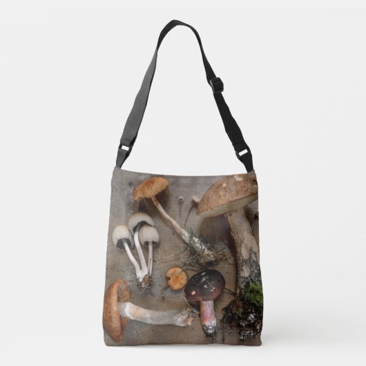 paddenstoelen Love Fungi Crossbody Tas (Achterkant)