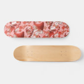 Paddenstoelen Magische roze en rood Skateboard (Horizontaal)