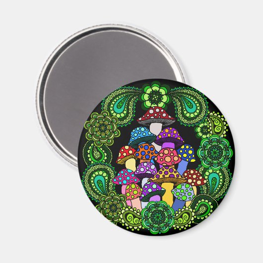 paddenstoelen Magnet Magneet (Voorkant / Achterkant)