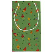 Paddenstoelen met hart Custom Gift Bag - Klein Klein Cadeauzakje (Achterkant)