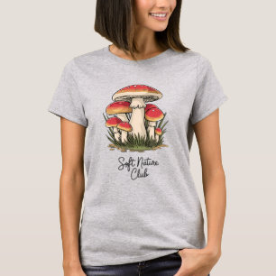 Paddenstoelen met zachte Natuur T-shirt
