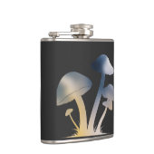 Paddenstoelen Natuur Milieu Life Silhouette Style Heupfles (Rechts)