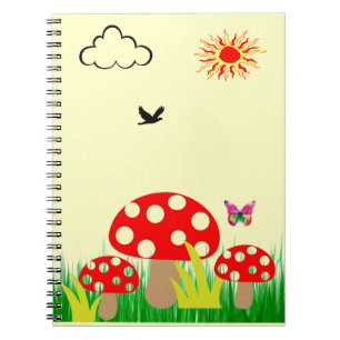 paddenstoelen notitieboek