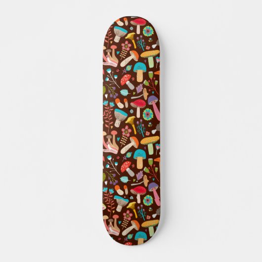 Paddenstoelen op dagskateboard skateboard (Voorkant)