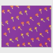 Paddenstoelen Patroonverlooppapier Cadeaupapier (Vlak)
