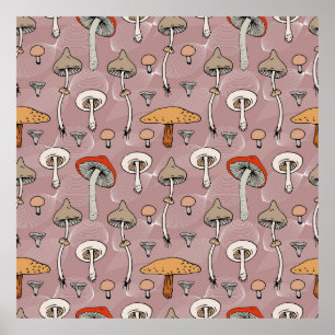 paddenstoelen poster