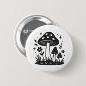 paddenstoelen ronde button 5,7 cm (Voorkant /achterkant)