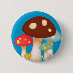 paddenstoelen ronde button 5,7 cm
