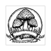 Paddenstoelen Rubberstempel Rubberstempel (Afrduk)