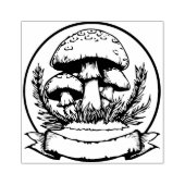 Paddenstoelen Rubberstempel Rubberstempel (Afrduk)