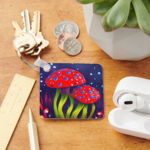 paddenstoelen sleutelhanger