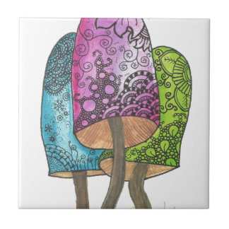 paddenstoelen tegeltje