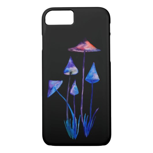 Paddenstoelen tekenen Apple iPhone 8/7, nauwelijks Case-Mate iPhone Case (Achterkant)