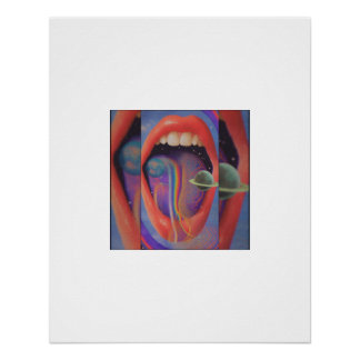 Paddenstoelen Universum Psychedelische Poster Perfect Poster