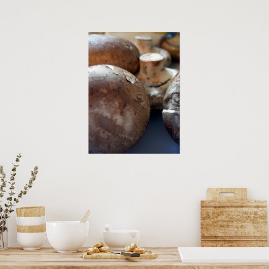 paddenstoelen van crimini poster (Keuken)