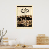  paddenstoelen van Julie de Graag Poster (Keuken)