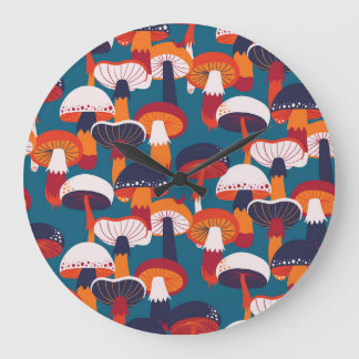 Paddenstoelen variëteit, naadloze illustratie. grote klok
