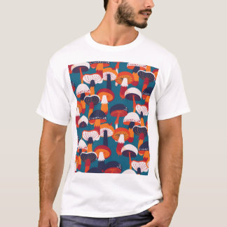 Paddenstoelen variëteit,  naadloze illustratie. t-shirt