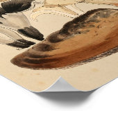 paddenstoelen Varieties Rode bruine kunst afdrukk Poster (Hoek)