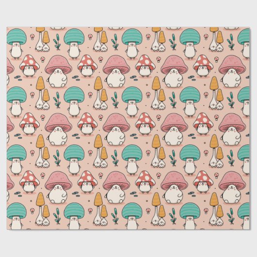 Paddenstoelen Verpakking papier (Vlak)