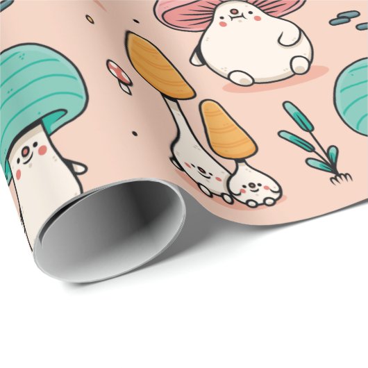 Paddenstoelen Verpakking papier (Rol Hoek)