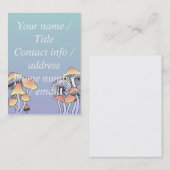 paddenstoelen visitekaartje (Voorkant / Achterkant)