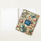 paddenstoelen, vlinders en bloemen planner (Display)