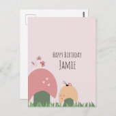 Paddenstoelen, Vlinders en Lieveheersbeestjes Gefe Briefkaart (Voorkant / Achterkant)