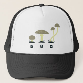 Paddenstoelen (voedsel, gif, hoog) trucker pet