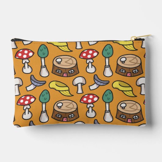 Paddenstoelenboomstronk patroon etui (Achterkant)