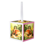 paddenstoelenfee Thunder_Cove Kubus Ornament (Achter hoekig)