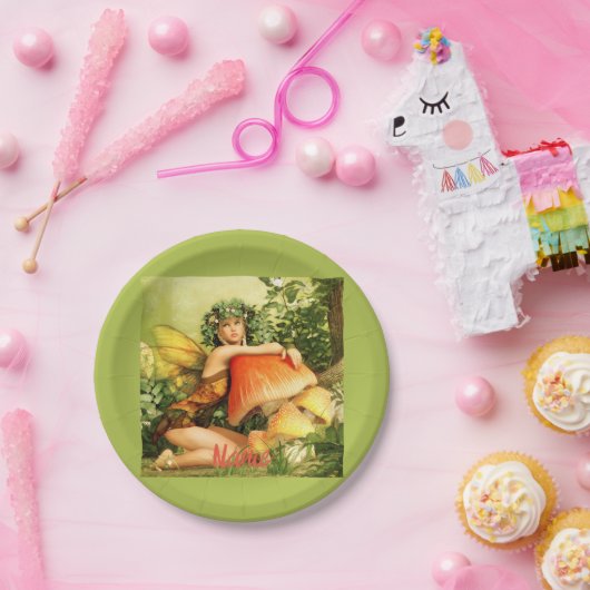 paddenstoelenfee Thunder_Cove Papieren Bordje (Feest)