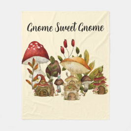 paddenstoelengnoom-betovering fleece deken