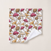 Paddenstoelenhanddoekset Bad Handdoek (Wasdoekje)