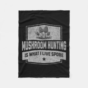 Paddenstoelenjacht is wat ik leef Spore - Fun More Fleece Deken