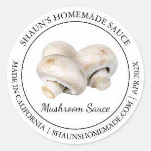 Paddenstoelensaus Modern label