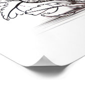 Paddenstoelenschets Poster (Hoek)