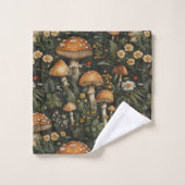 paddenstoelentuin naadloos patroon bad handdoek (Wasdoekje)