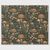 paddenstoelentuin naadloos patroon cadeaupapier (Vlak)