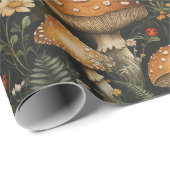 paddenstoelentuin naadloos patroon cadeaupapier (Rol Hoek)