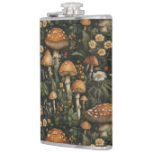  paddenstoelentuin naadloos patroon heupfles (Links)