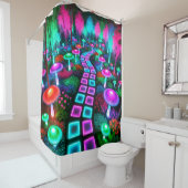 paddenstoelgrond douchegordijn (In situ)