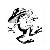 paddenstoelkikker 	rubberstempel (Afrduk)