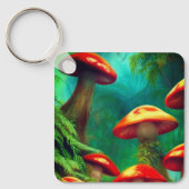 paddenstoelkunst sleutelhanger (Voorkant)
