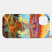 Paddenstoellandschap Surrealistische Fantasy Art Case-Mate iPhone Case (Achterkant (horizontaal))