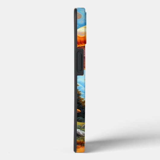 Paddenstoellandschap Surrealistische Fantasy Art Case-Mate iPhone Case (Achterkant / Rechts)
