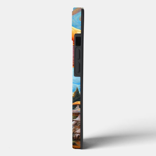 Paddenstoellandschap Surrealistische Fantasy Art Case-Mate iPhone Case (Achterkant / Links)